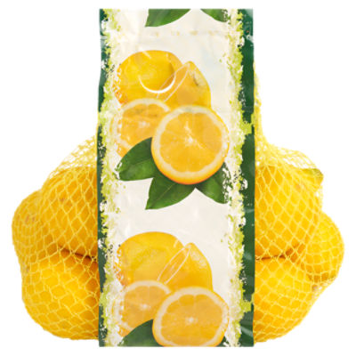 Fresh Lemons Choice 2# Bag, Citrus Fruits