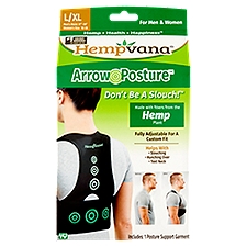 Hempvana Arrow Posture For Men & Women L/XL, Posture Support Garment, 1 Each