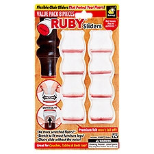 BulbHead Ruby Flexible Chair Sliders Value Pack, 8 count