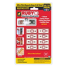 BulbHead Ruby Monkey Magnets Value Pack, 8 count