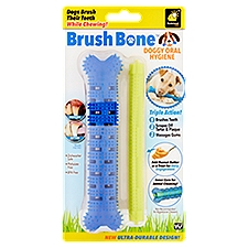 BulbHead Brush Bone Doggy Oral Hygiene Dog Toy, 1 Each