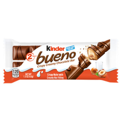 Kinder Bueno Barres chocolatées lait et noisette x12 258g 