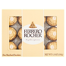 Ferrero Rocher Fine Hazelnut Chocolates, 5.3 oz