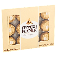 Ferrero Rocher Fine Hazelnut Chocolates, 5.3 oz