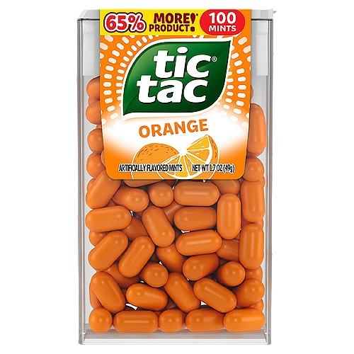 Tic Tac Orange Mints, 100 count, 1.7 oz