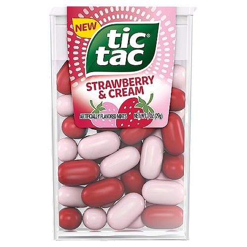 Tic Tac Strawberry & Cream Mints, 1 oz