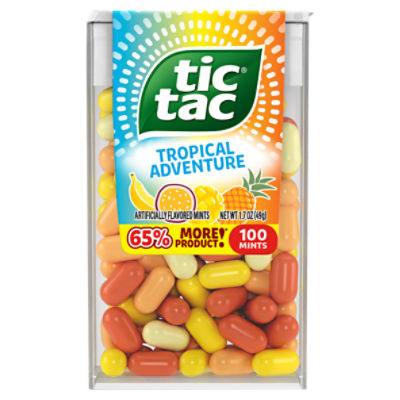 Tic Tac Tropical Adventure Mints, 100 count, 1.7 oz