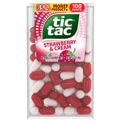 Tic Tac Strawberry & Cream Mints, 100 count, 1.7 oz