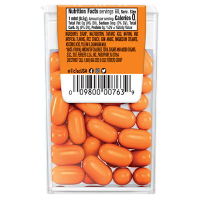 Tic Tac Candy - Gentle Messages, Orange, 9.7 g