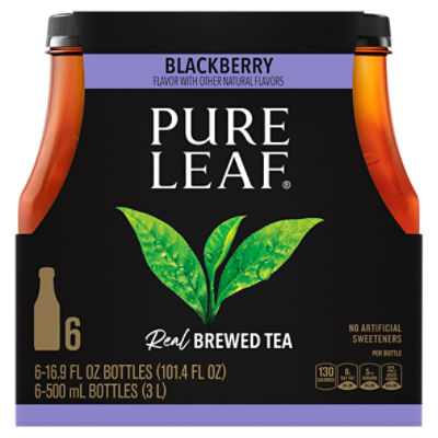 Pure Leaf Real Brewed Tea Blackberry 16.9 Fl Oz, 6 Count