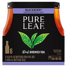 Pure Leaf Real Brewed Tea Blackberry 16.9 Fl Oz, 6 Count