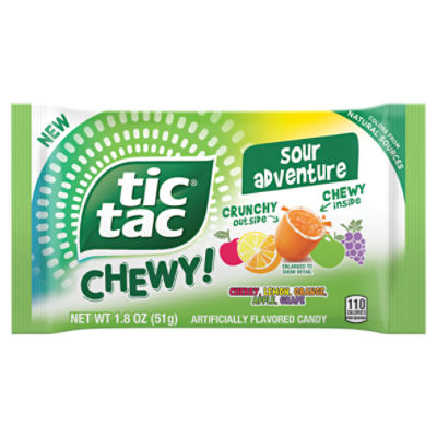 Tic Tac Sour Adventure Chewy! Flavored Candy, 1.8 oz