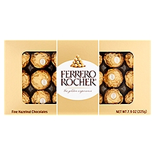 Ferrero Rocher Fine Hazelnut Chocolates, 7.9 oz