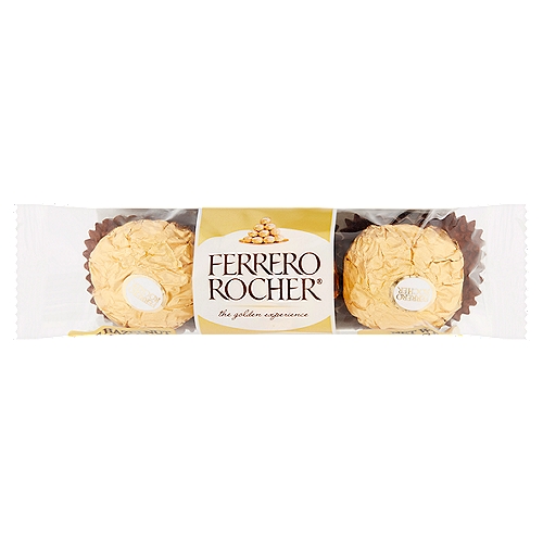 Ferrero Rocher Fine Hazelnut Chocolates, 1.3 oz