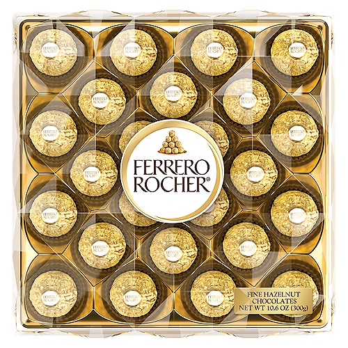 Ferrero Rocher Fine Hazelnut Chocolates, 10.6 oz