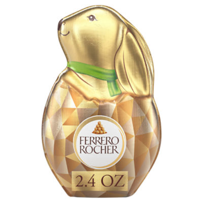 Ferrero Rocher Hollow Milk Chocolate and Hazelnut Bunny, 2.4 oz