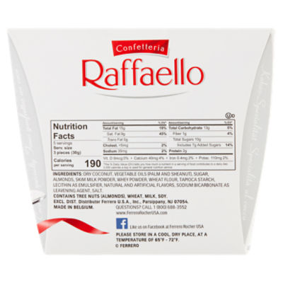 Raffaello Coconut Almond White Chocolate, Ingredients, Recipe, Taste,  Price