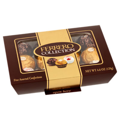 Raffaello Coconut and Almond Cream, Ferrero Rocher Hazelnut: Dark