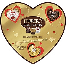 Ferrero Collection 10 Pieces Heart Confections Chocolate, 3.8 oz