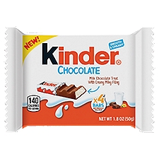 Kinder Chocolate Candy, 1.8 oz, 1.8 Ounce