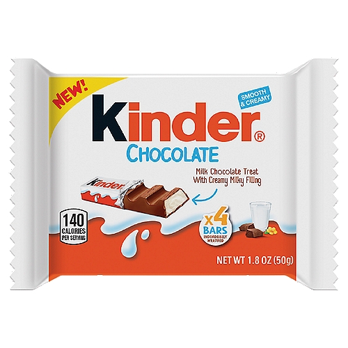 Kinder Chocolate Candy, 1.8 oz