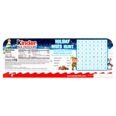 Kinder Surprise milk chocolate figure with milky interior. contains toy 1  pack of 20g 0.7 oz