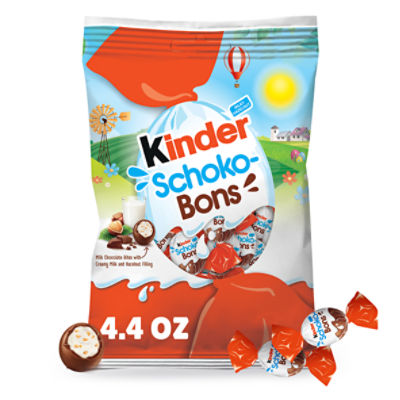 Kinder Schoko-Bons Milk Chocolate Bites with Creamy Milk and Hazelnut Filling, 4.4 oz