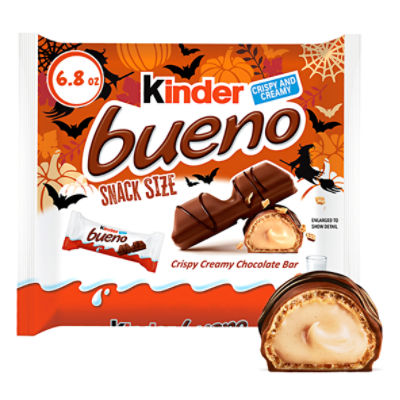 Kinder Bueno Crispy Creamy Chocolate Bar Snack Size, 6.8 oz