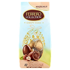 Ferrero Collection Chocolate Covered Crispy Eggs with Hazelnut Filling, 10 count, 3.5 oz