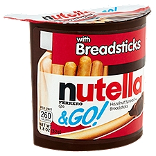 Ferrero Nutella & Go! Hazelnut Spread + Breadsticks, 1.8 oz, 1.8 Ounce