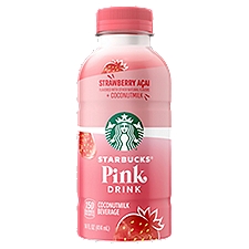 Starbucks Coconutmilk Beverage Pink Drink Strawberry Acai 14 Fl Oz