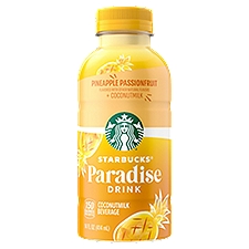 Starbucks Paradise Drink Pineapple Passionfruit Coconutmilk Beverage, 14 fl oz