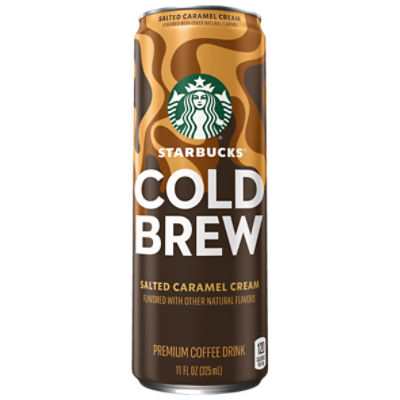 Starbucks Cold Brew Premium Coffee Drink Salted Caramel Cream 11 Fl Oz