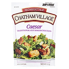 Chatham Village Homestyle Caesar Traditional Cut Baked Croutons, 5 oz, 5 Ounce