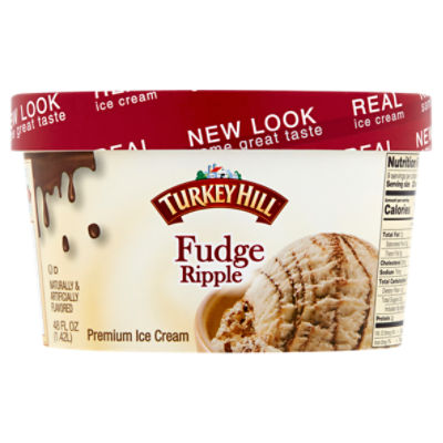 Turkey Hill Fudge Ripple, Premium Ice Cream
