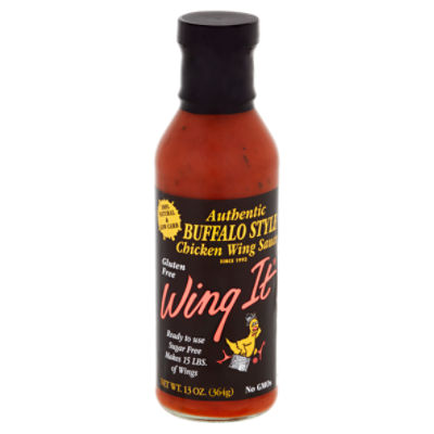 Wing It Authentic Buffalo Style Chicken Wing Sauce, 13 oz