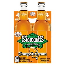 Stewart's Fountain Classics Orange and Cream Flavored, Soda, 48 Fluid ounce