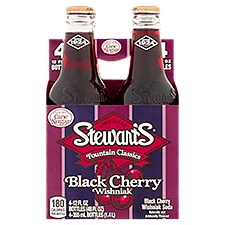 Stewart's Fountain Classic Original Black Cherry Wishniak, Soda, 48 Fluid ounce