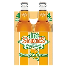 Stewart's Soda Diet Orange'n Cream, 48 Fluid ounce