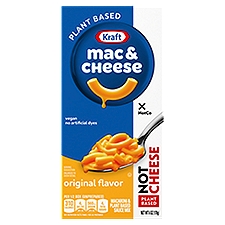 Kraft Mac & Cheese Original Flavor Macaroni & Plant Based Sauce Mix, 6 oz