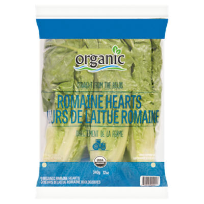 Organic Romaine Hearts, 3 ct, 12 oz Gourmet