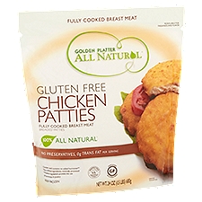 Golden Platter Patties, All Natural Gluten Free Chicken, 24 Ounce