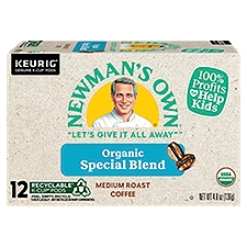 Newman's Own Organics Special Blend Medium Roast Extra Bold K-Cup Pods, 12 Each