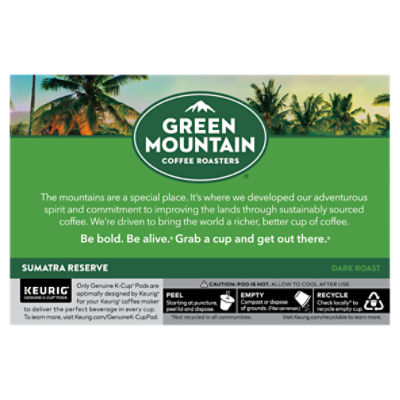 Green mountain sumatran reserve k cheap cups