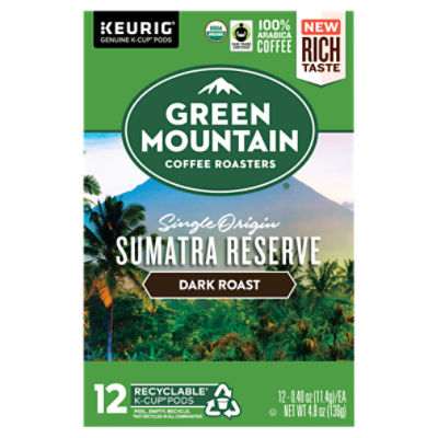 Green mountain sumatran shop reserve k cups