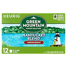 Green Mountain Coffee Roasters Nantucket Blend Medium Roast Coffee K-Cup Pods, 0.33 oz, 12 count