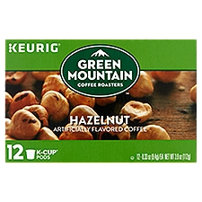 Green Mountain Coffee Roasters K-Cup Pods, Hazelnut Coffee, 12 Each