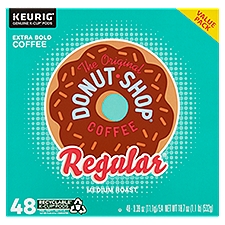 The Original Donut Shop Regular Medium Roast Coffee, K-Cup Pods, 48 Each