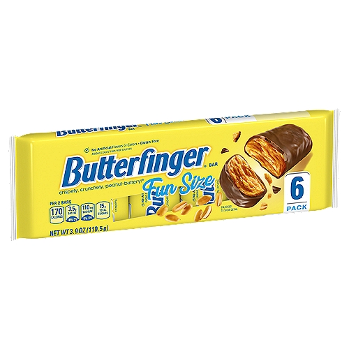 Butterfinger Fun Size 6 pack MP
Crispety, crunchety, peanut buttery!®