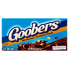 Goobers Dry Roasted Peanuts, Milk Chocolate, 3.5 Ounce